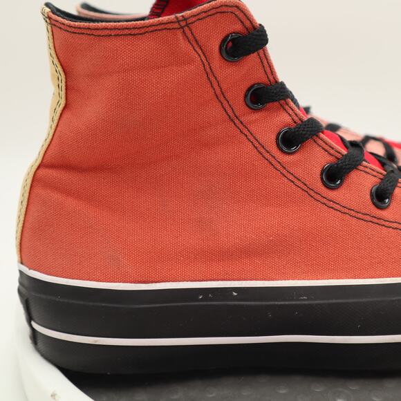 Converse CTAS Womens Platform Hi Top Shoes Size 8.5 Pink Red Black Sneakers - Picture 3 of 16